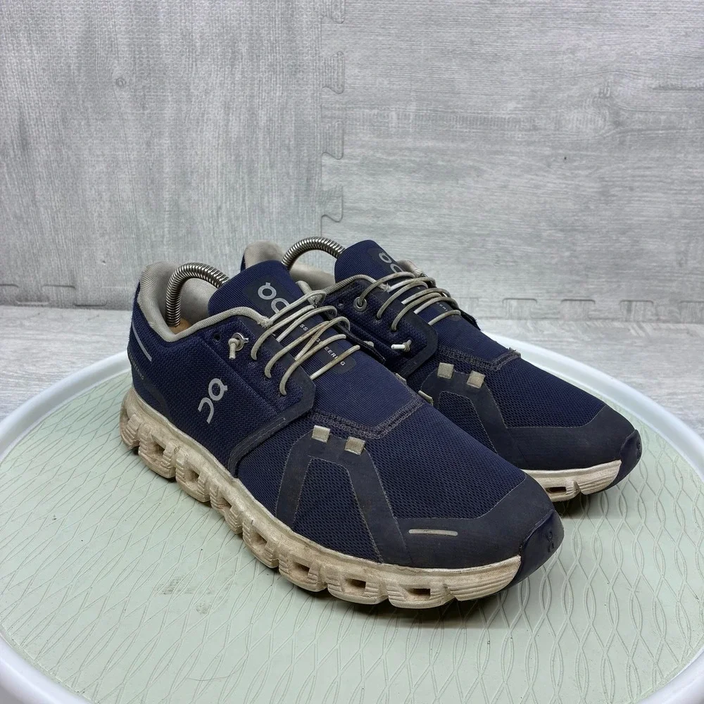 On Cloud 6 Running Shoes Mens 9.5 Blue Mesh CloudTec Sneakers 19.4010